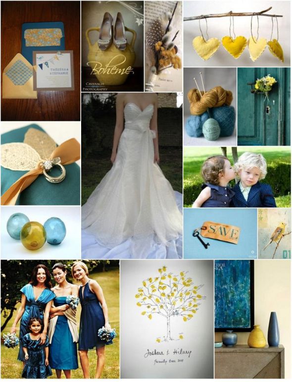 1 Gold and Teal the perfect modern winter colour palette